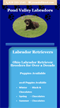 Mobile Screenshot of pondvalleylabradors.com